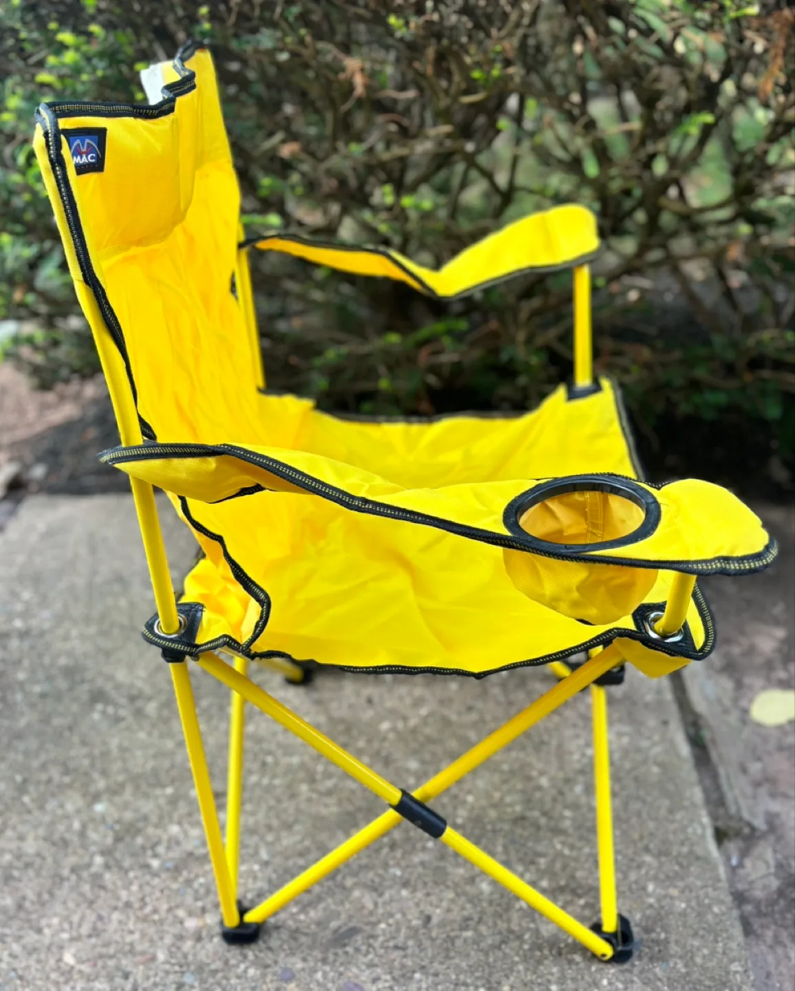Portable Lightweight Folding Outdoor Chair — Yellow, Never Used image indicator(4)