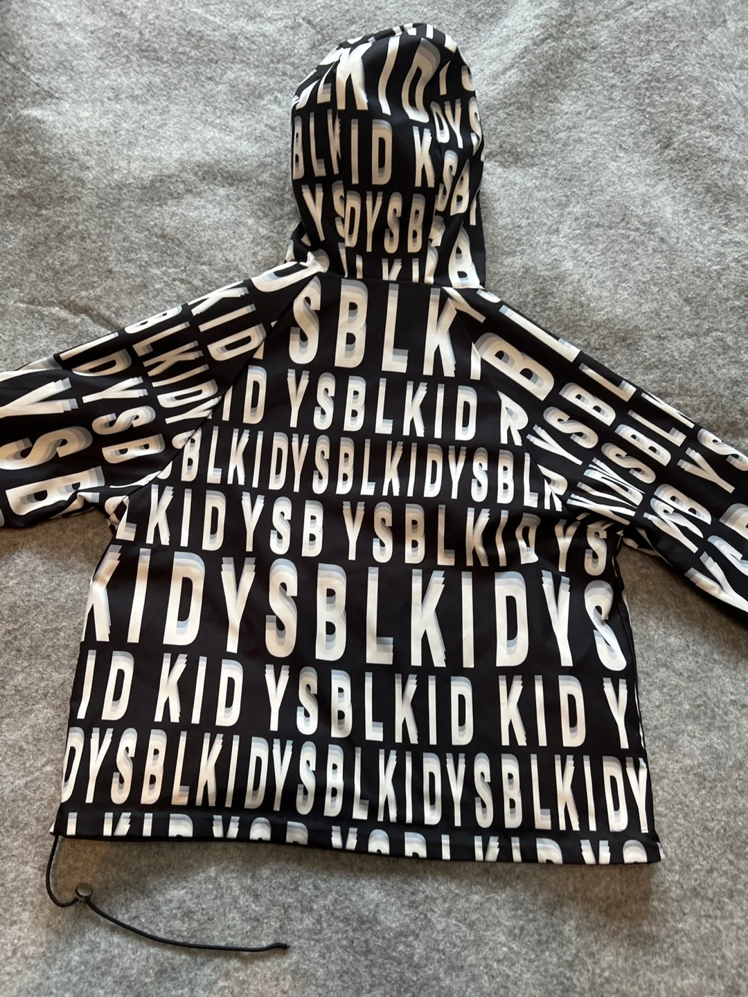 Kids Hooded Jacket - Black & White Print image indicator(2)