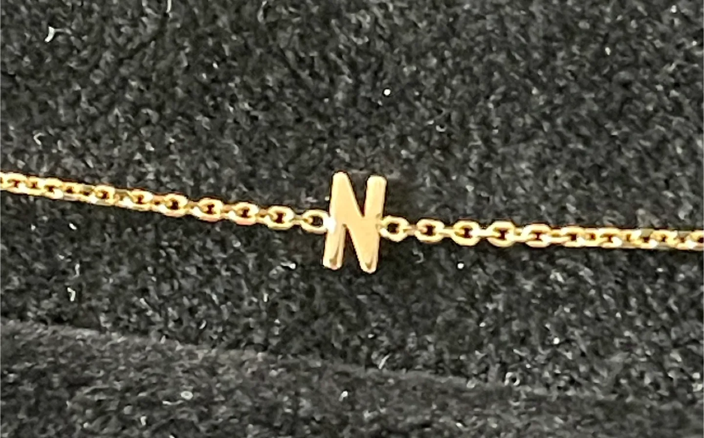 NEW Stephanie Gottlieb Mini Initial N BRACELET image indicator(2)