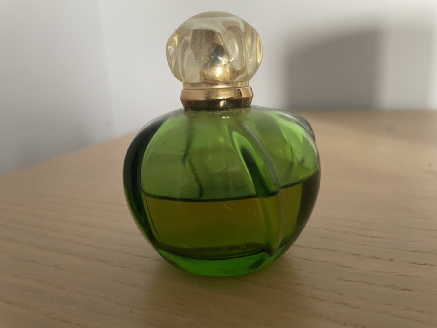 Green Glass Perfume Bottle