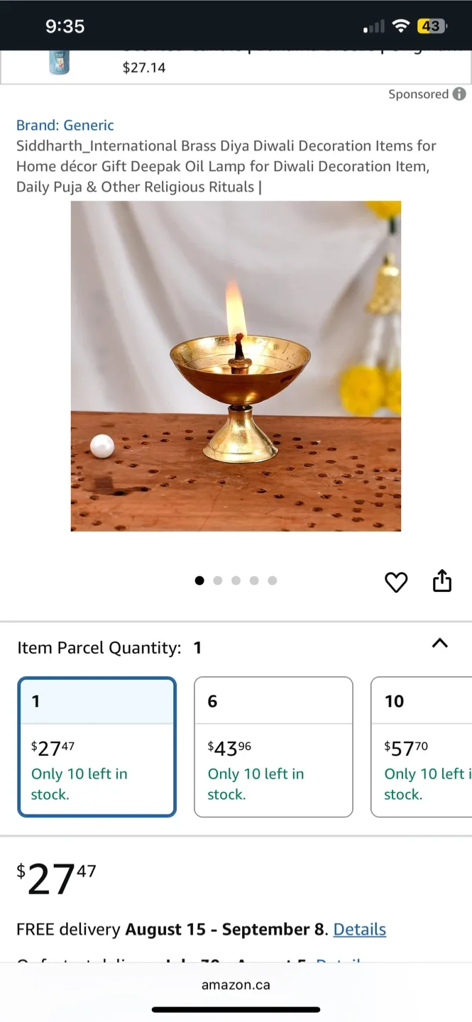 Brass Diya image indicator(3)