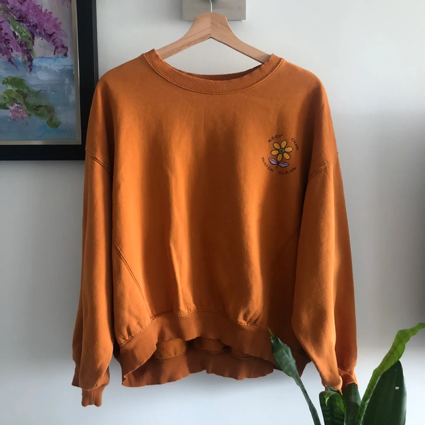 Urban Outfitters Crewneck - Size Small 🍊🐸 thumbnail