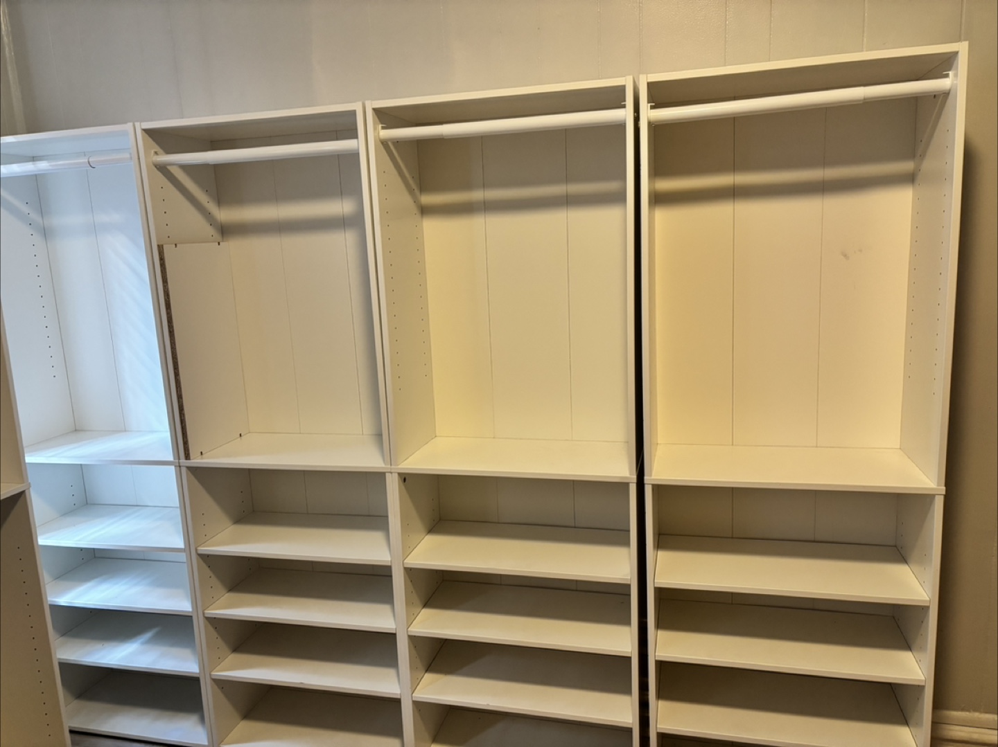 White Closet Organizer System - photo 3