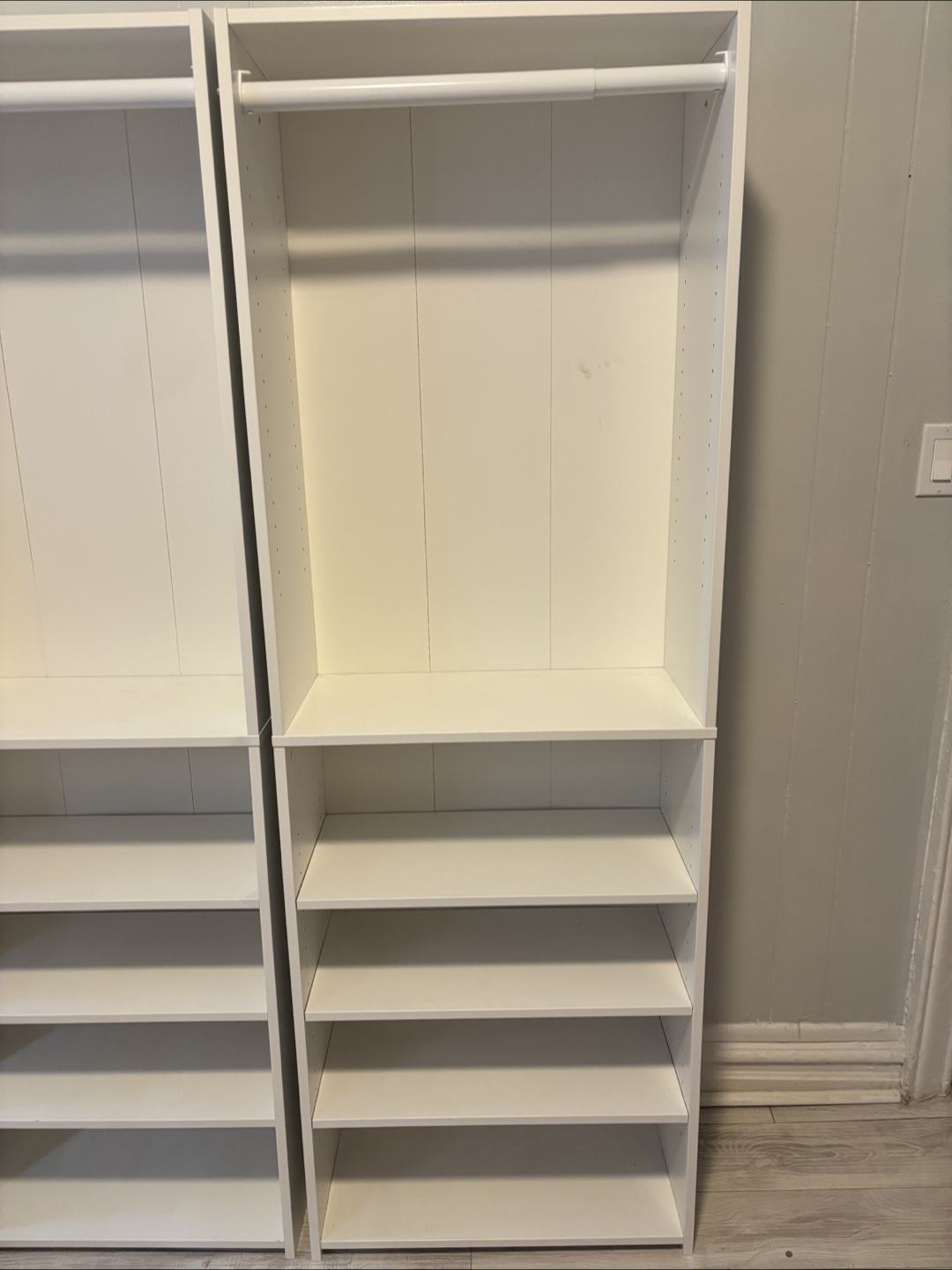 White Closet Organizer System - photo 4