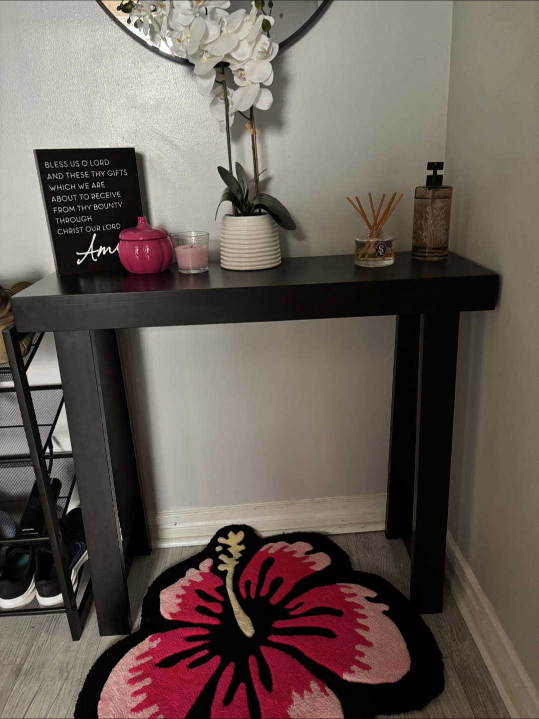 Black Entryway  Table
