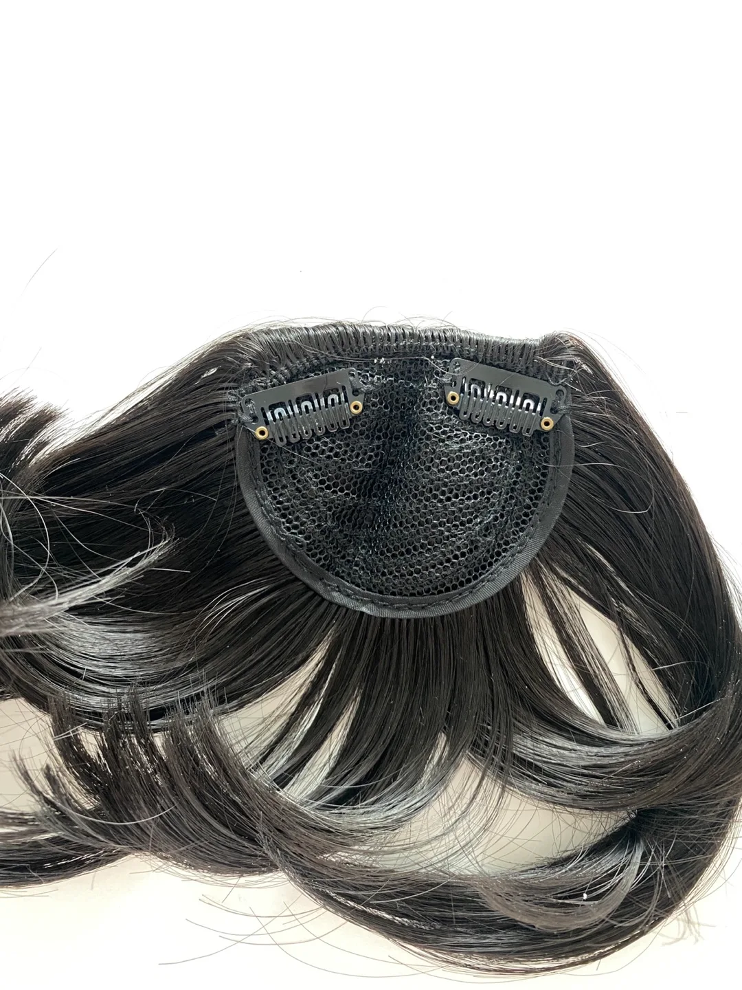 Brand NEW Human Hair Clip in Bangs - Black image indicator(3)