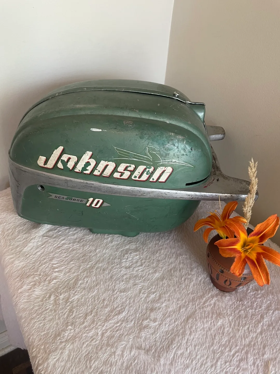1960’s Johnson 10hp Motor Hood thumbnail