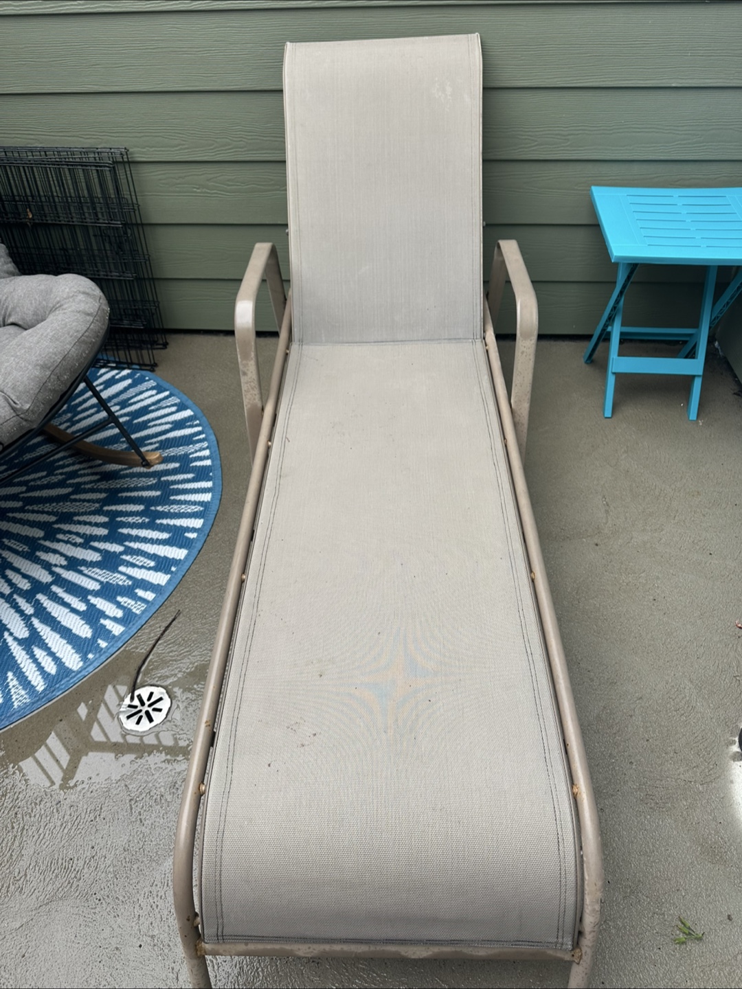 Outdoor Lounger Chair - Beige