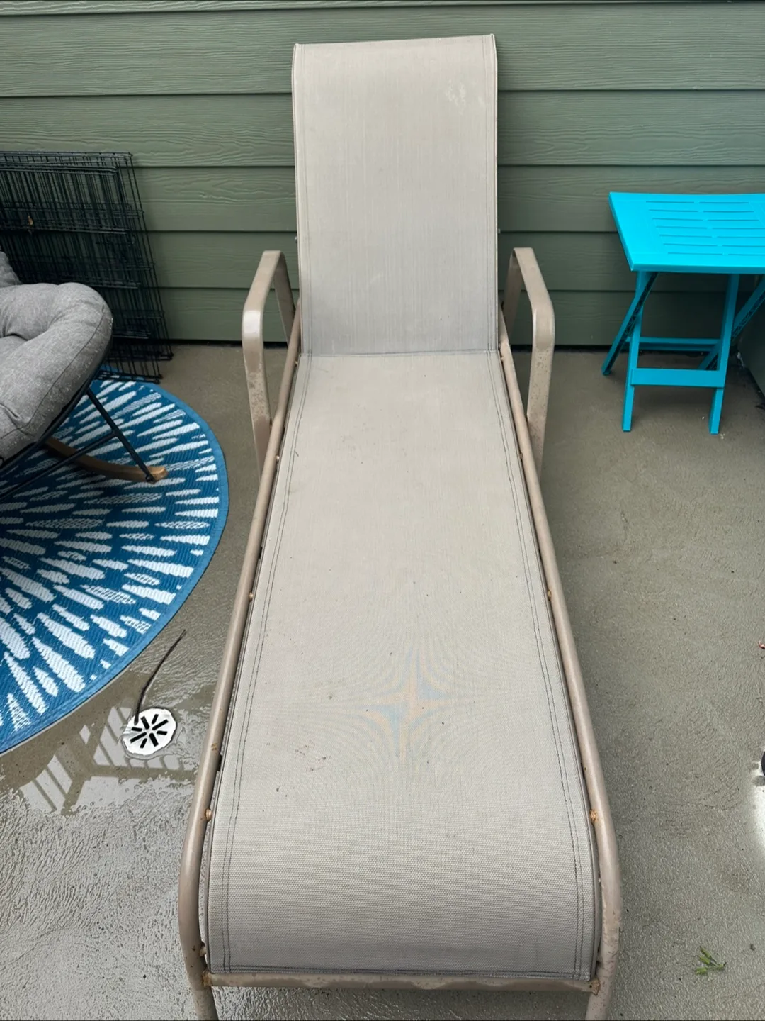 Outdoor Lounger Chair - Beige thumbnail
