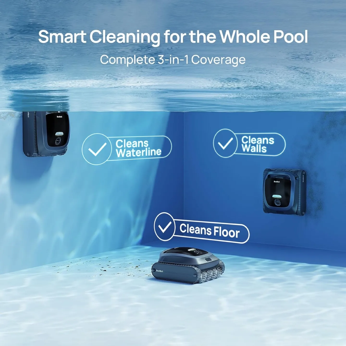 Beatbot AquaSense 2 Cordless Robot pool vacuum - Brand New image indicator(2)