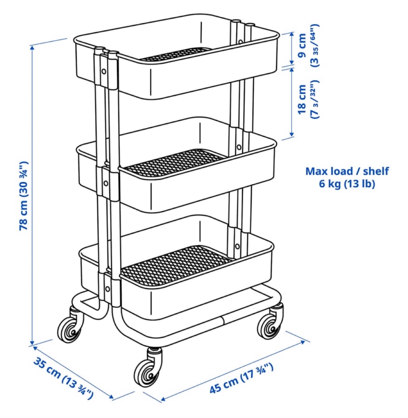 Ikea Utility Cart, Beige - photo 2