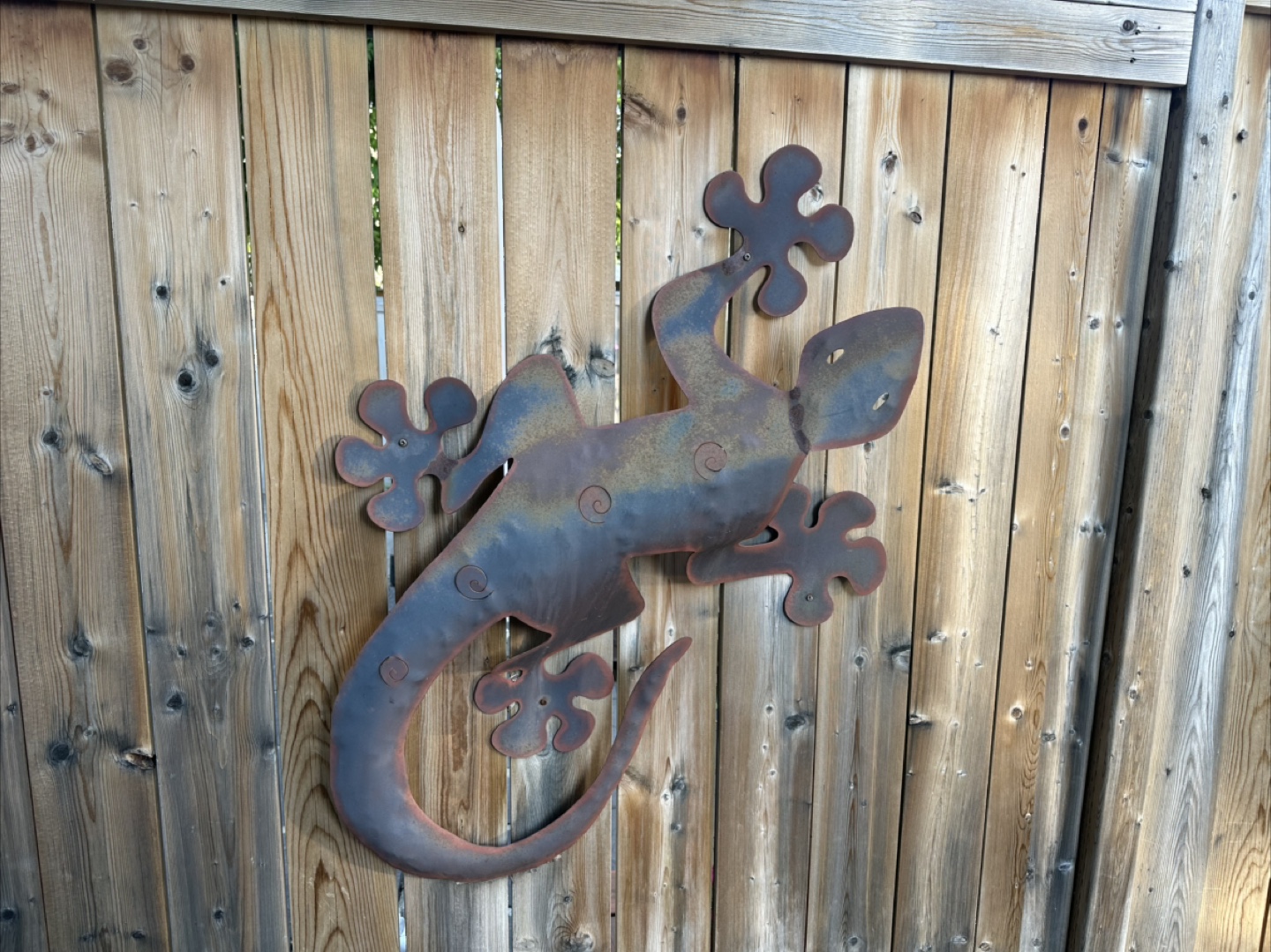 Metal Gecko Wall Art