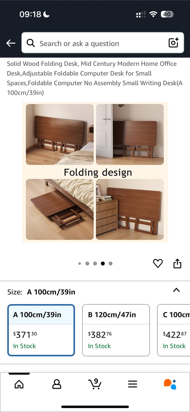 Wood Folding Desk - photo 4