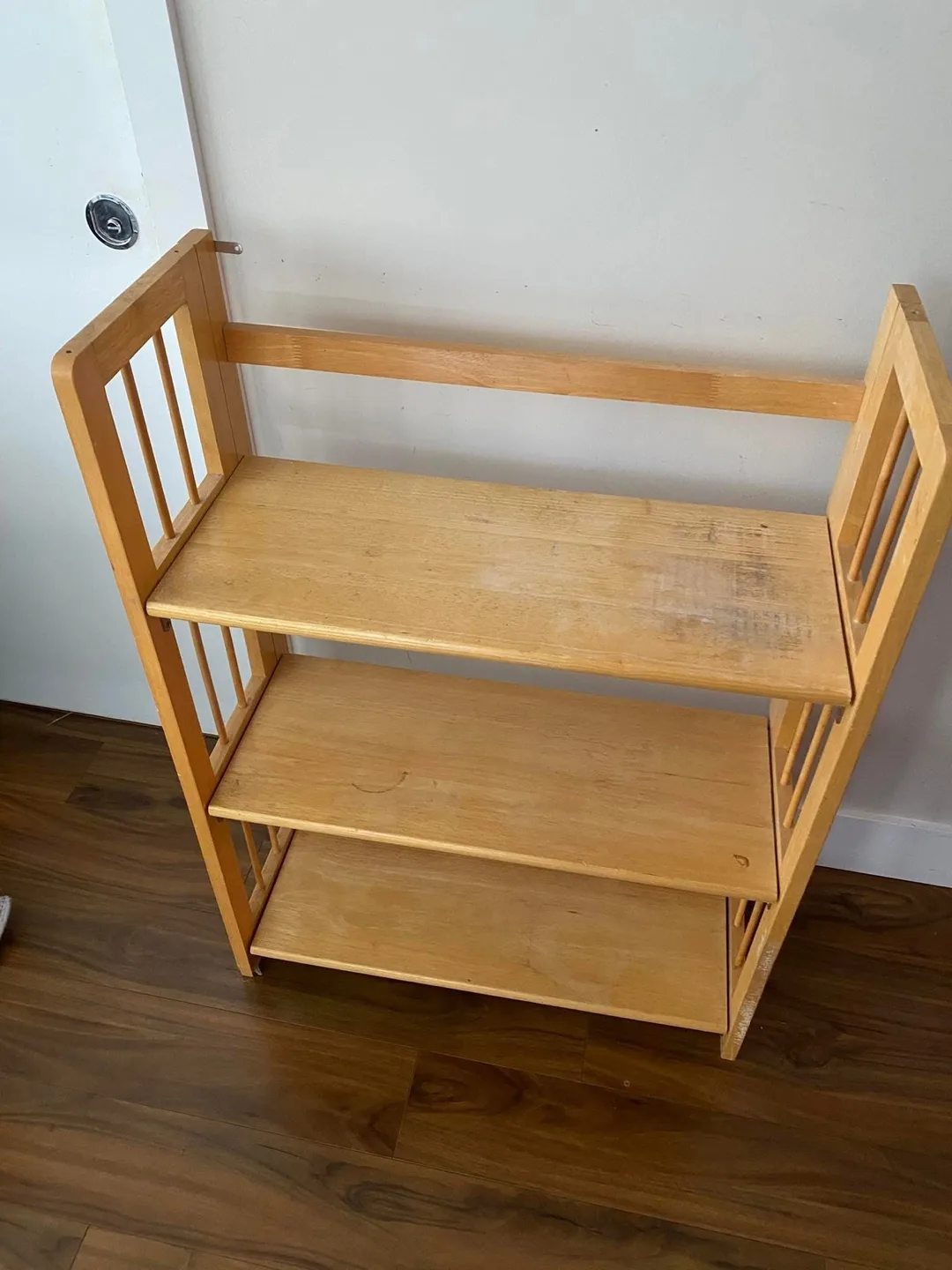 Folding Wooden 3-Tier Shelf thumbnail