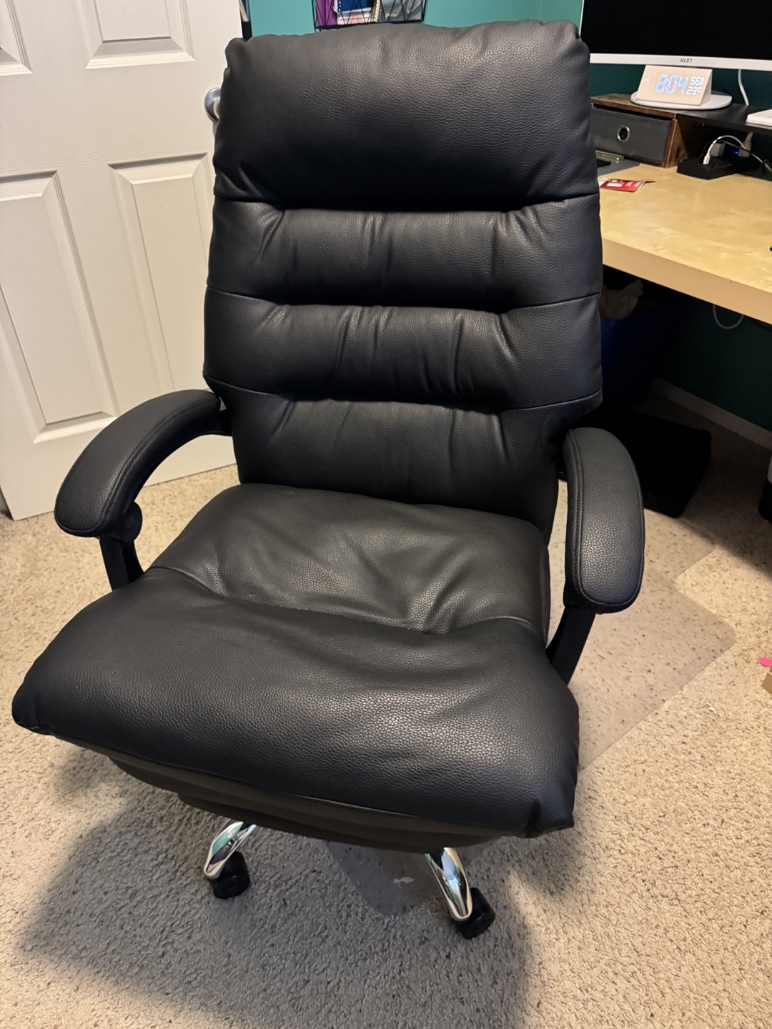 Black Leather Executive Office Chair