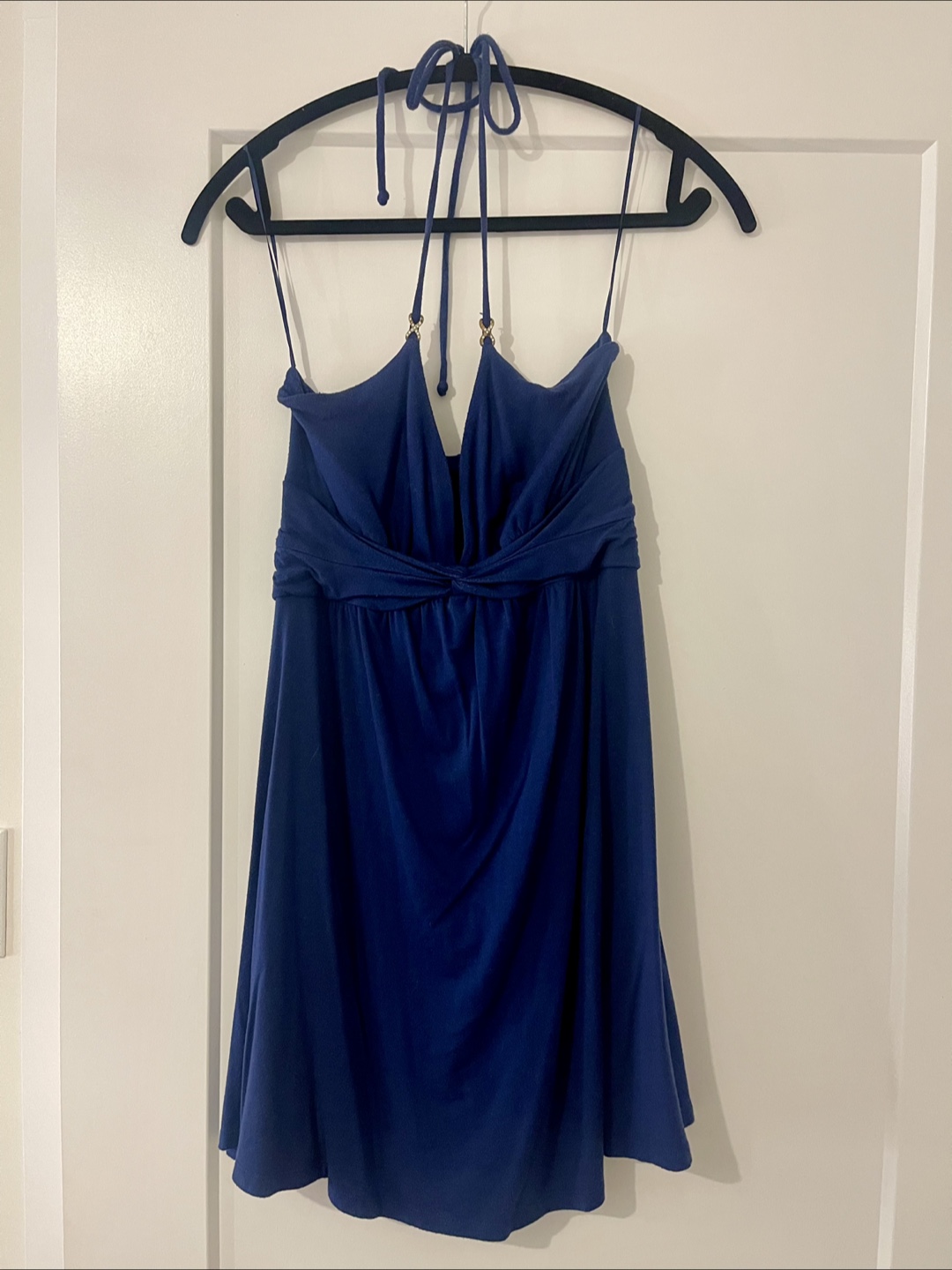 Blue Halter Dress