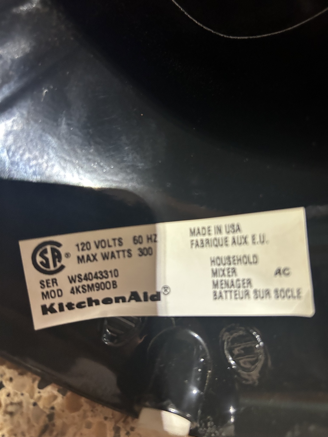 KitchenAid Ultra Power Stand Mixer - Black - photo 5