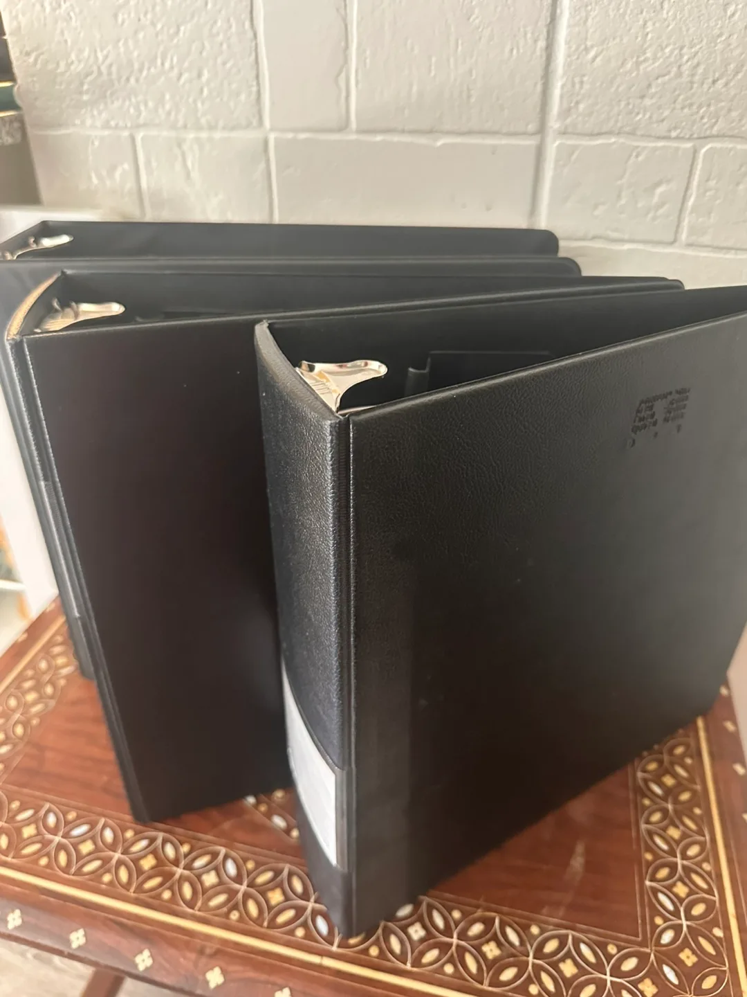 3 Black Avery Binders - 3 inch thumbnail