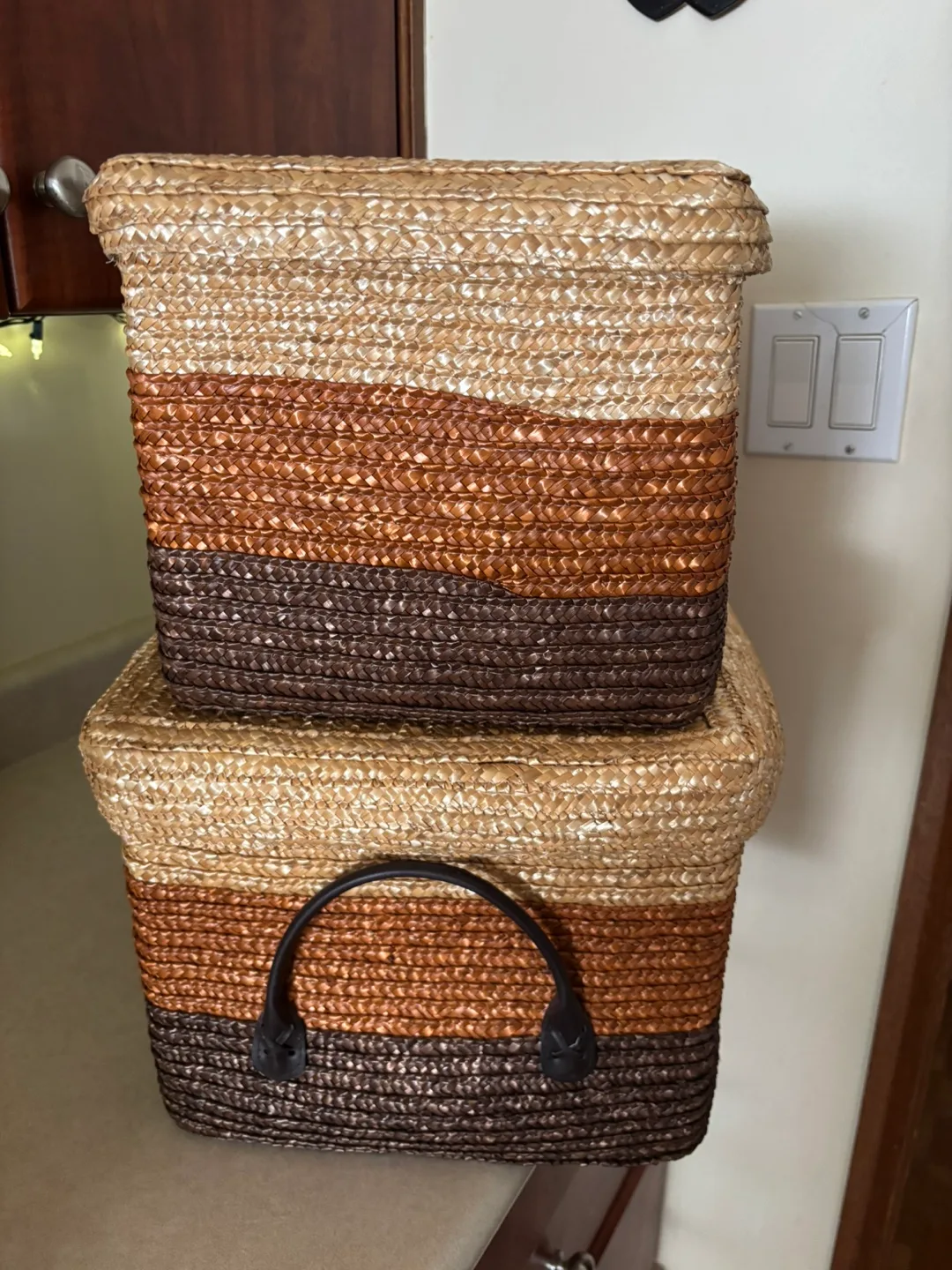 2 Woven Storage Baskets thumbnail