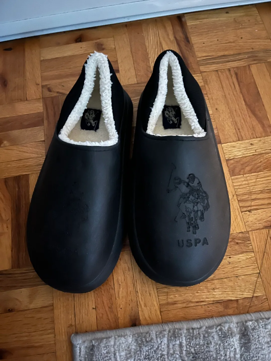 USPA Black Clogs - Size 5-6 thumbnail