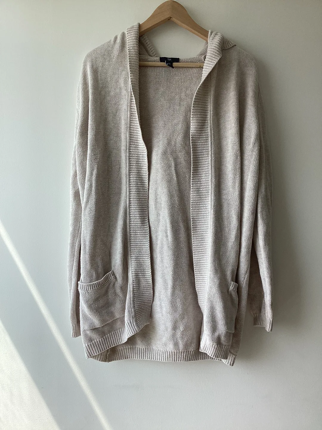 GAP Hooded Cardigan - Beige thumbnail