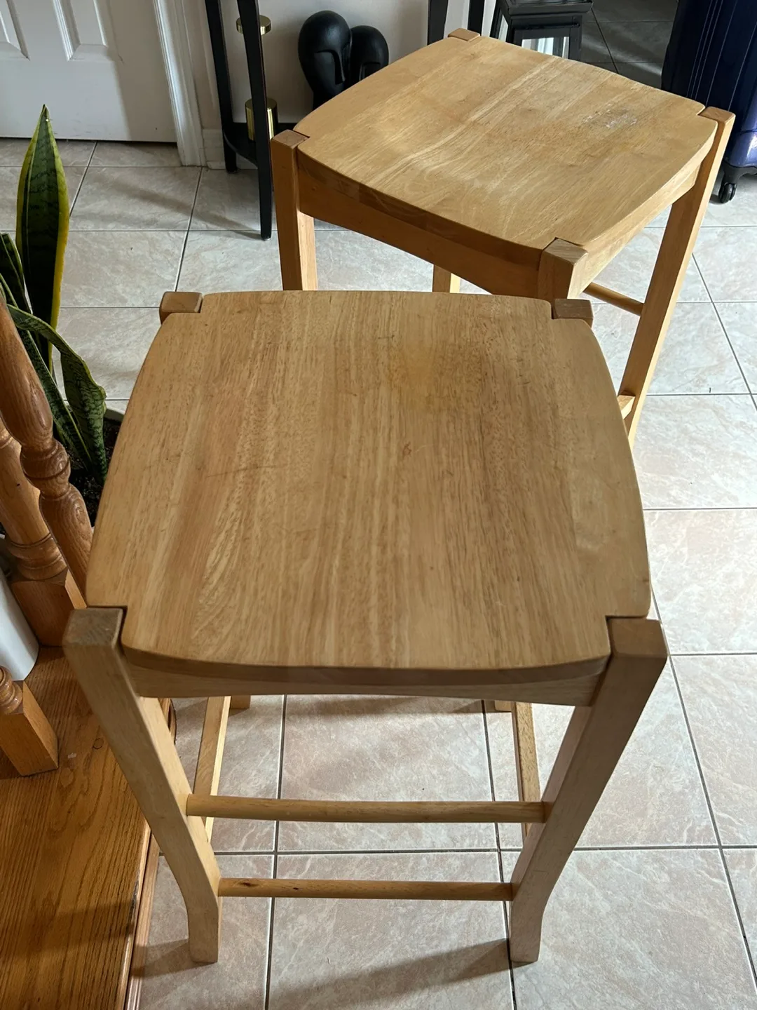 Wooden Bar Stools - Set of 2 ( 25$ each) image indicator(3)