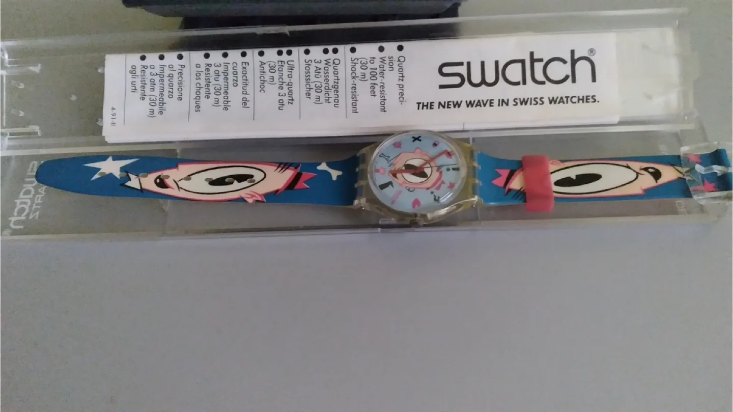 1991 Swatch Watch Gulp GK139 Designed by Massimo Giacon thumbnail