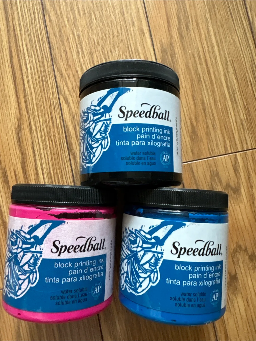 Block printing ink, speedball, water soluble thumbnail