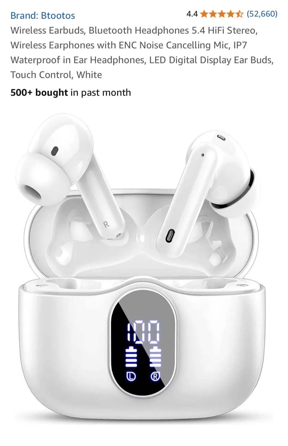 Btootos Bluetooth 5.4 Wireless Earbuds thumbnail