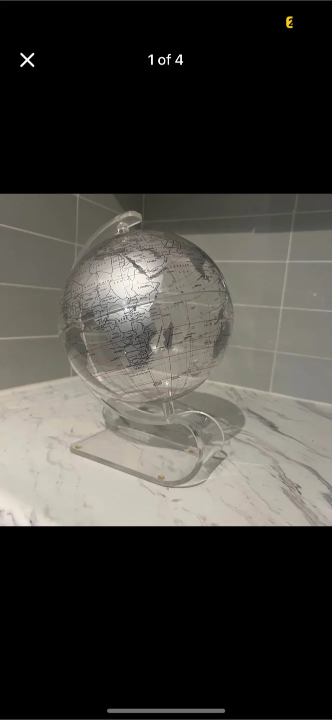 Acrylic World Globe MOVING SALE thumbnail