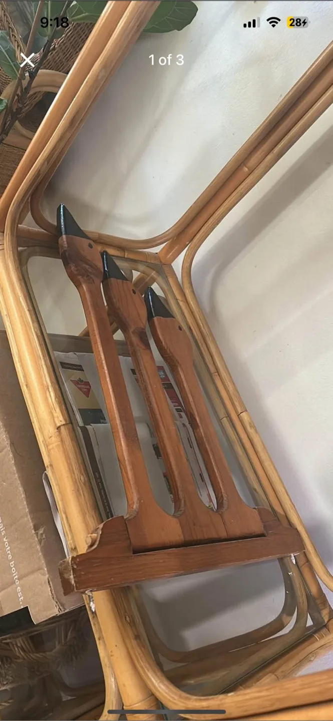 Wooden towel blanket holder  Duck Head thumbnail