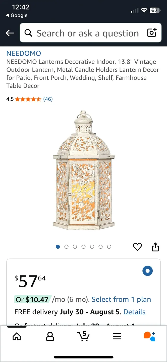 Gold lantern Moroccan style image indicator(5)