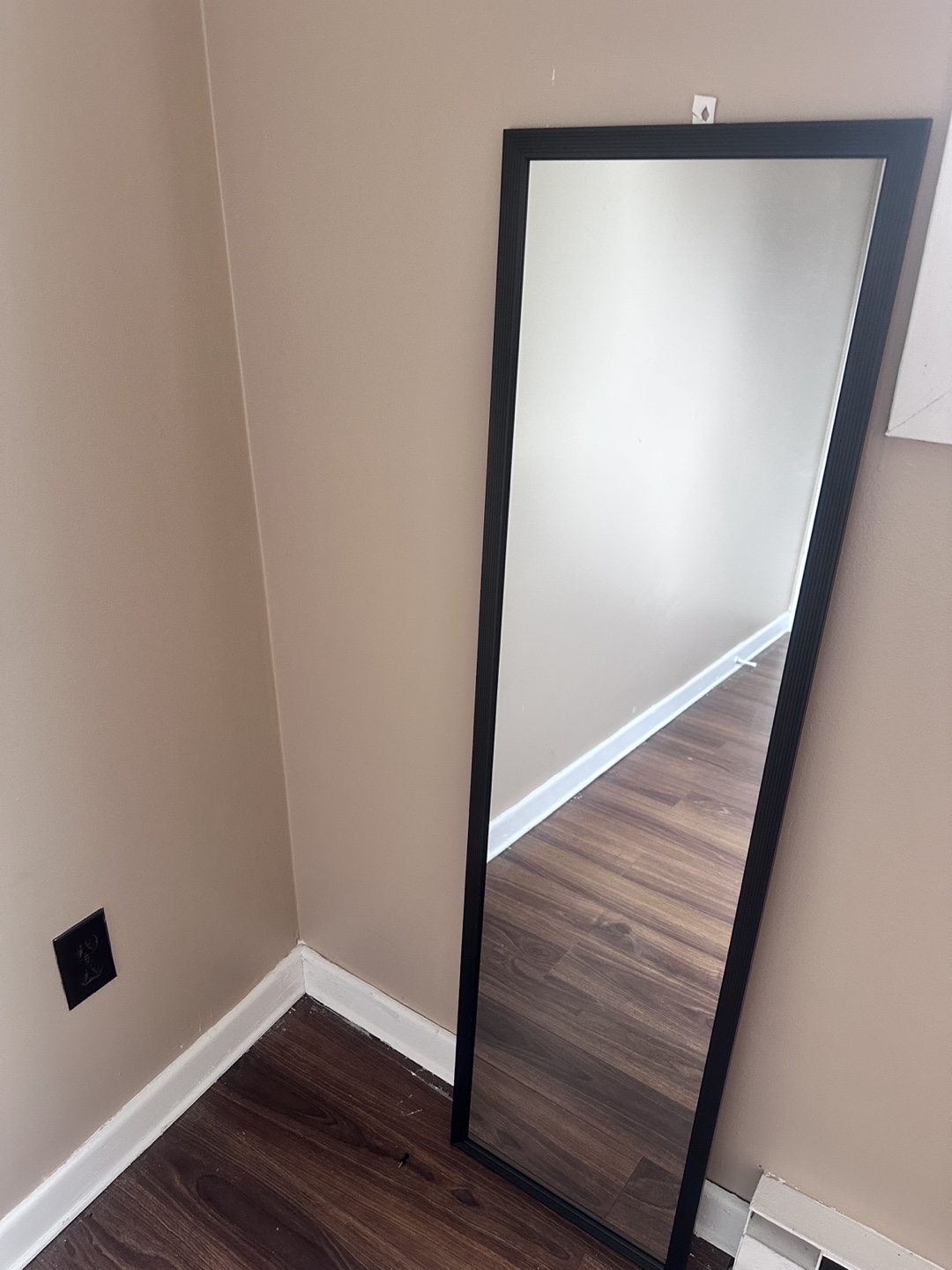 Black Framed Full Length Mirror (123cm x 34cm) - photo 2
