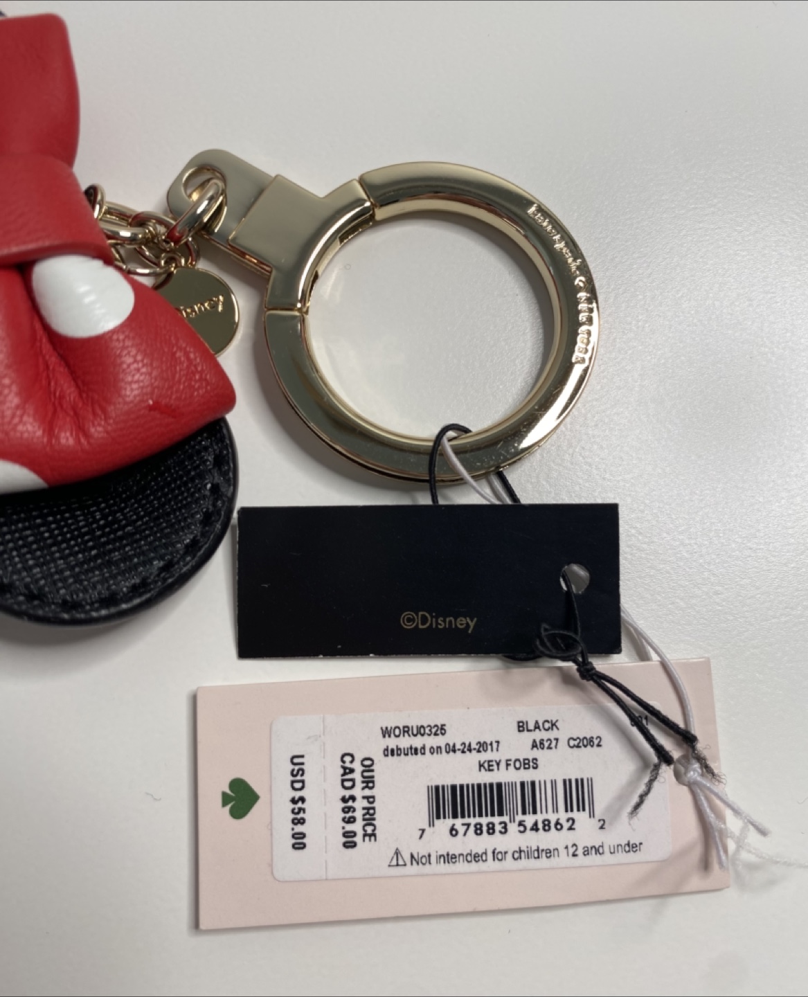 Kate Spade Disney Minnie Mouse Keychain - photo 5