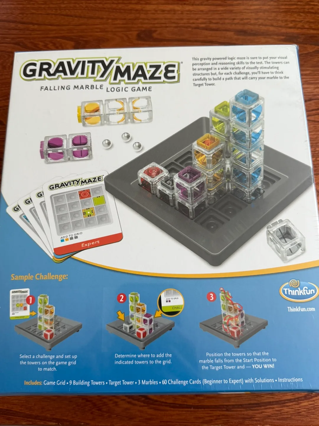 ThinkFun Gravity Maze Falling Marble Logic Game image indicator(2)