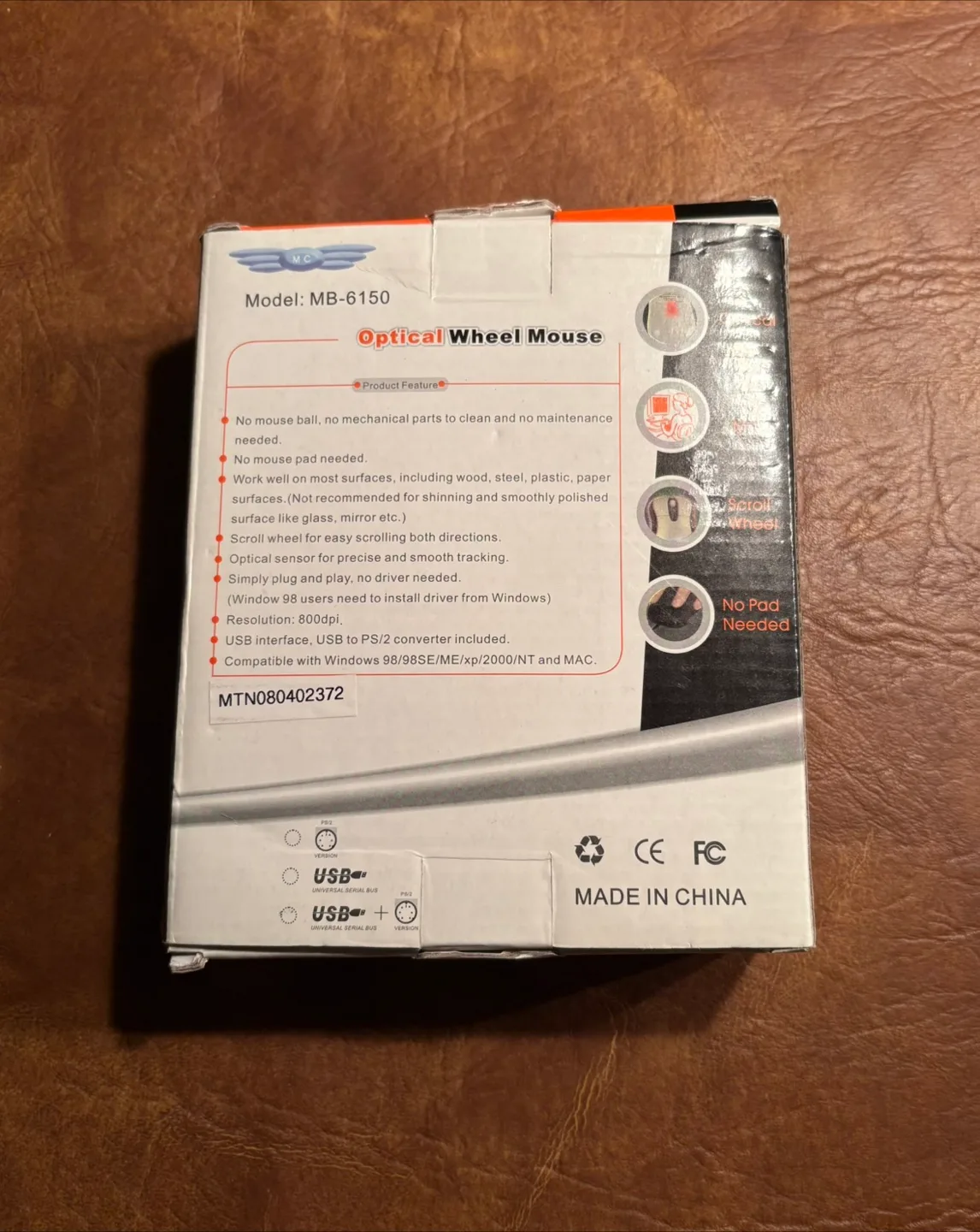 Optical Wheel Mouse image indicator(2)