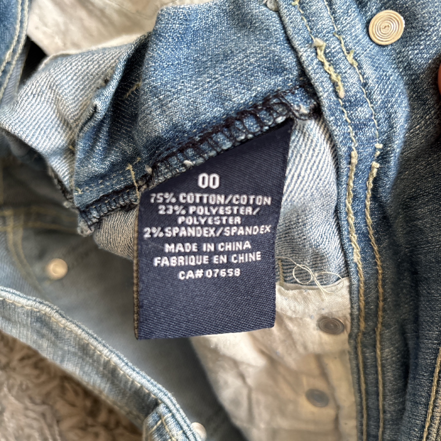 Lightwash low rise denim shorts - photo 3