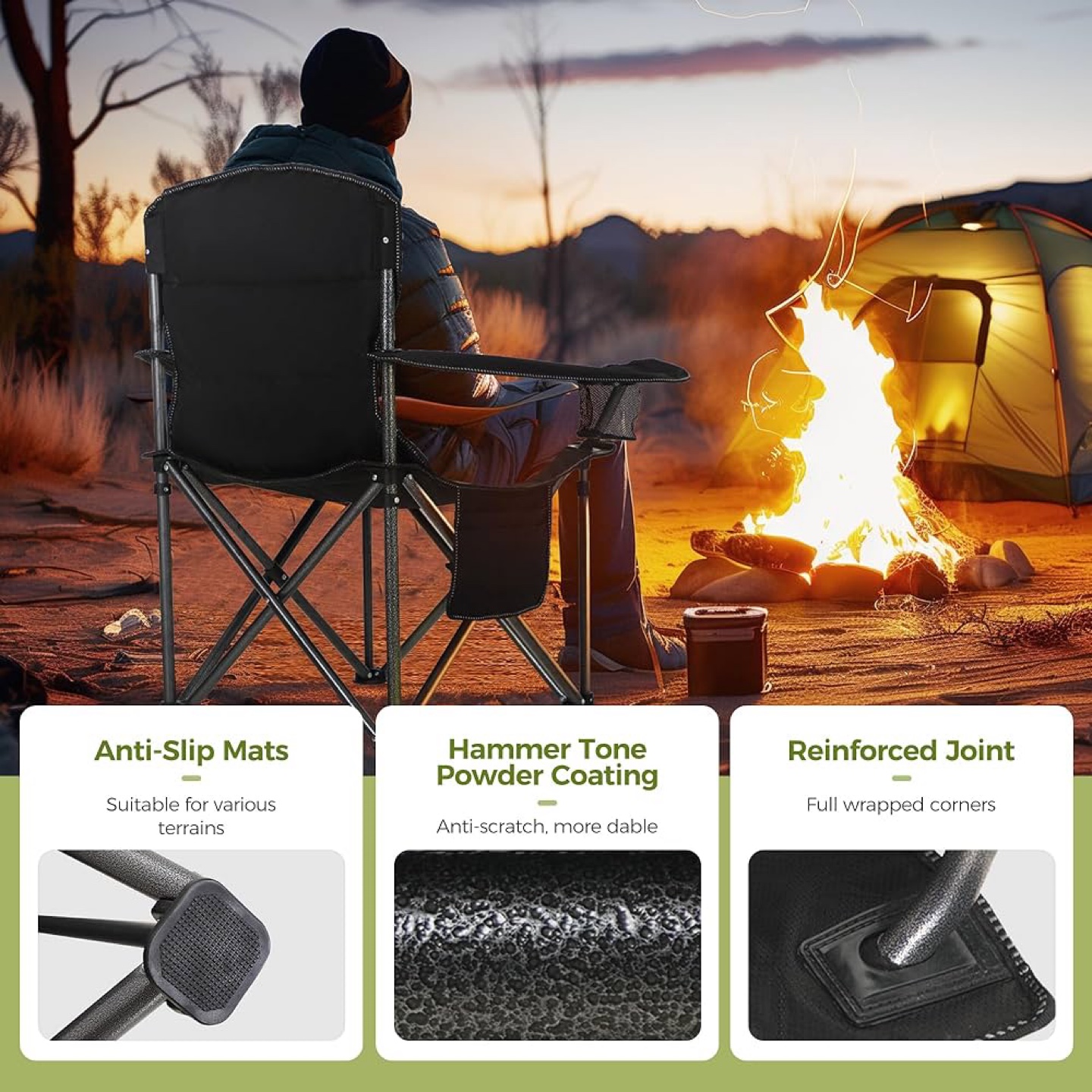 Alpha Camp Camping Chair - Ergonomic Design - photo 4