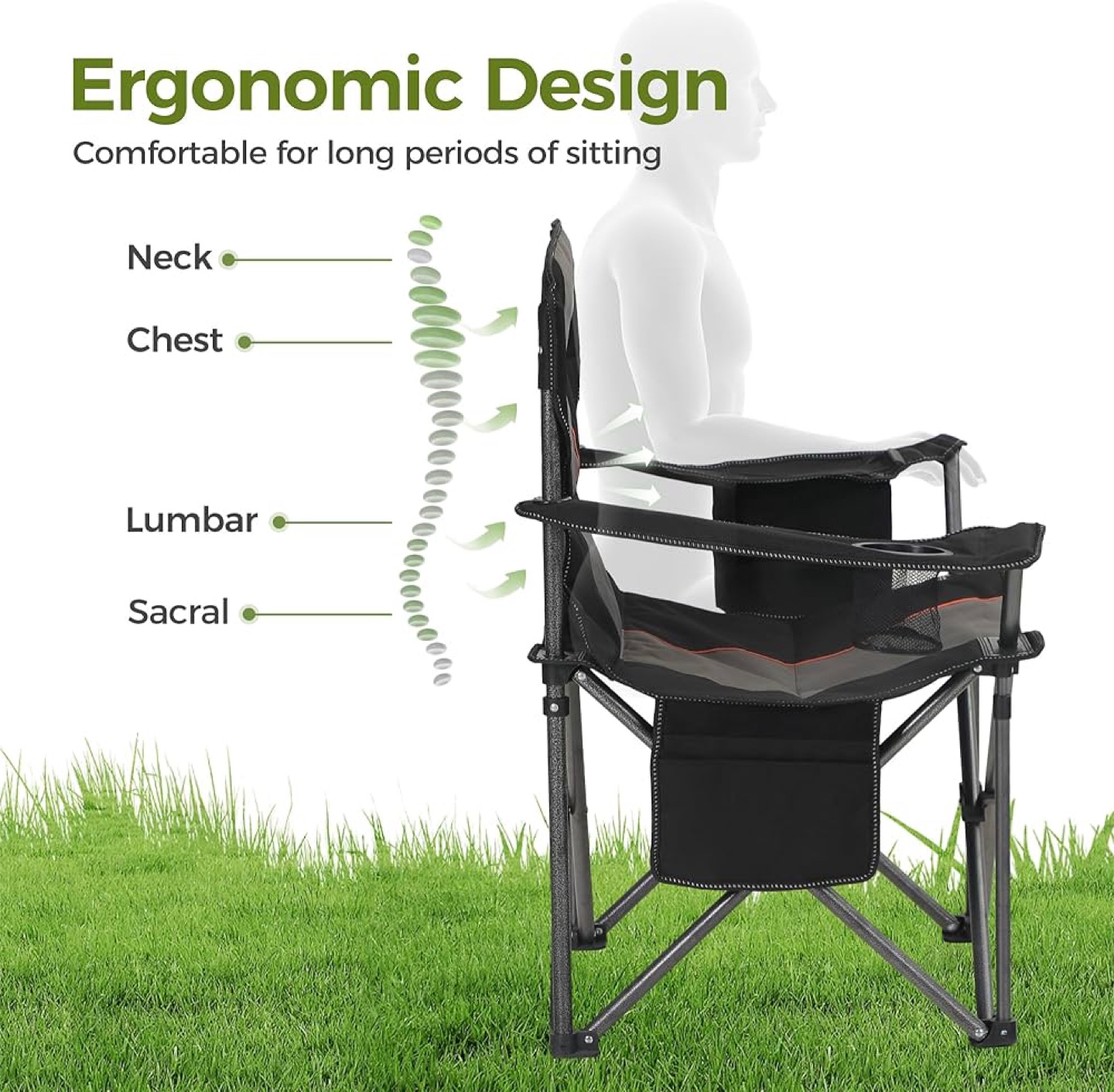 Alpha Camp Camping Chair - Ergonomic Design - photo 3