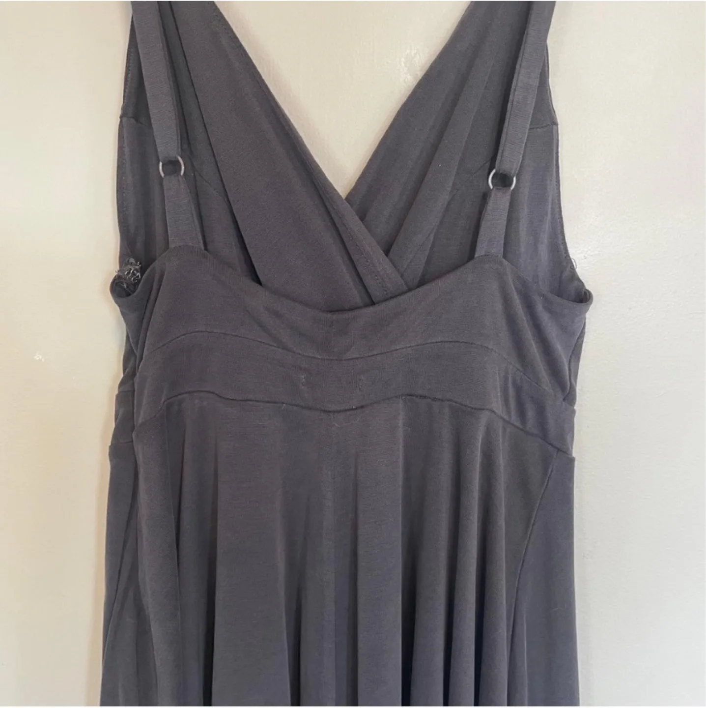 Kimchi Blue Veruca Skorted Wrap Romper Charcoal Grey sz Small image indicator(5)