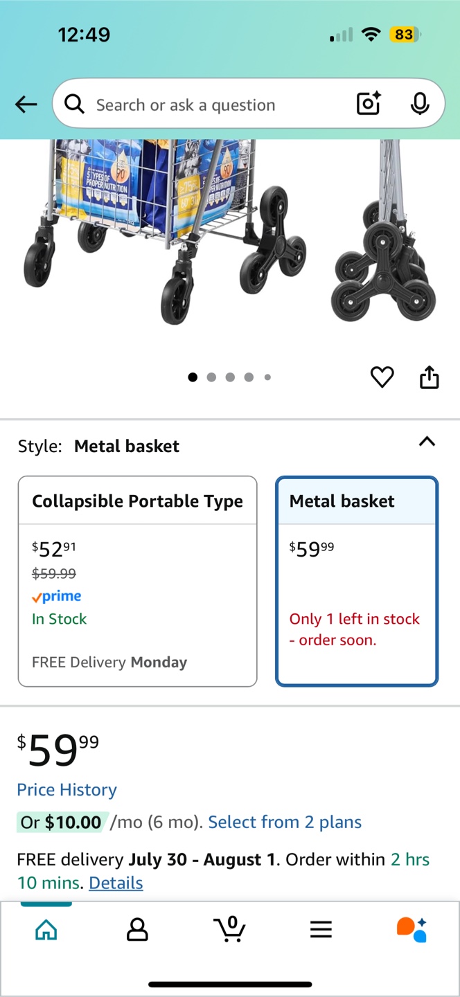VEVOR Stair Climbing Shopping Cart - New - photo 4