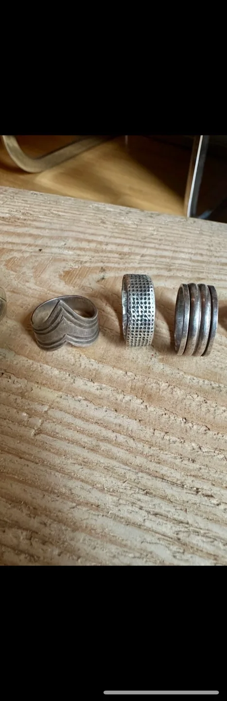 VINTAGE MENS STIRLING SILVER 925 RINGS SIZE 11 thumbnail