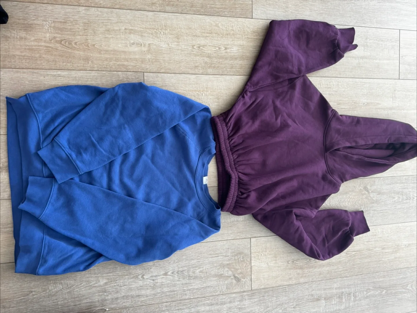 Two Sweatshirts - Blue & Purple thumbnail