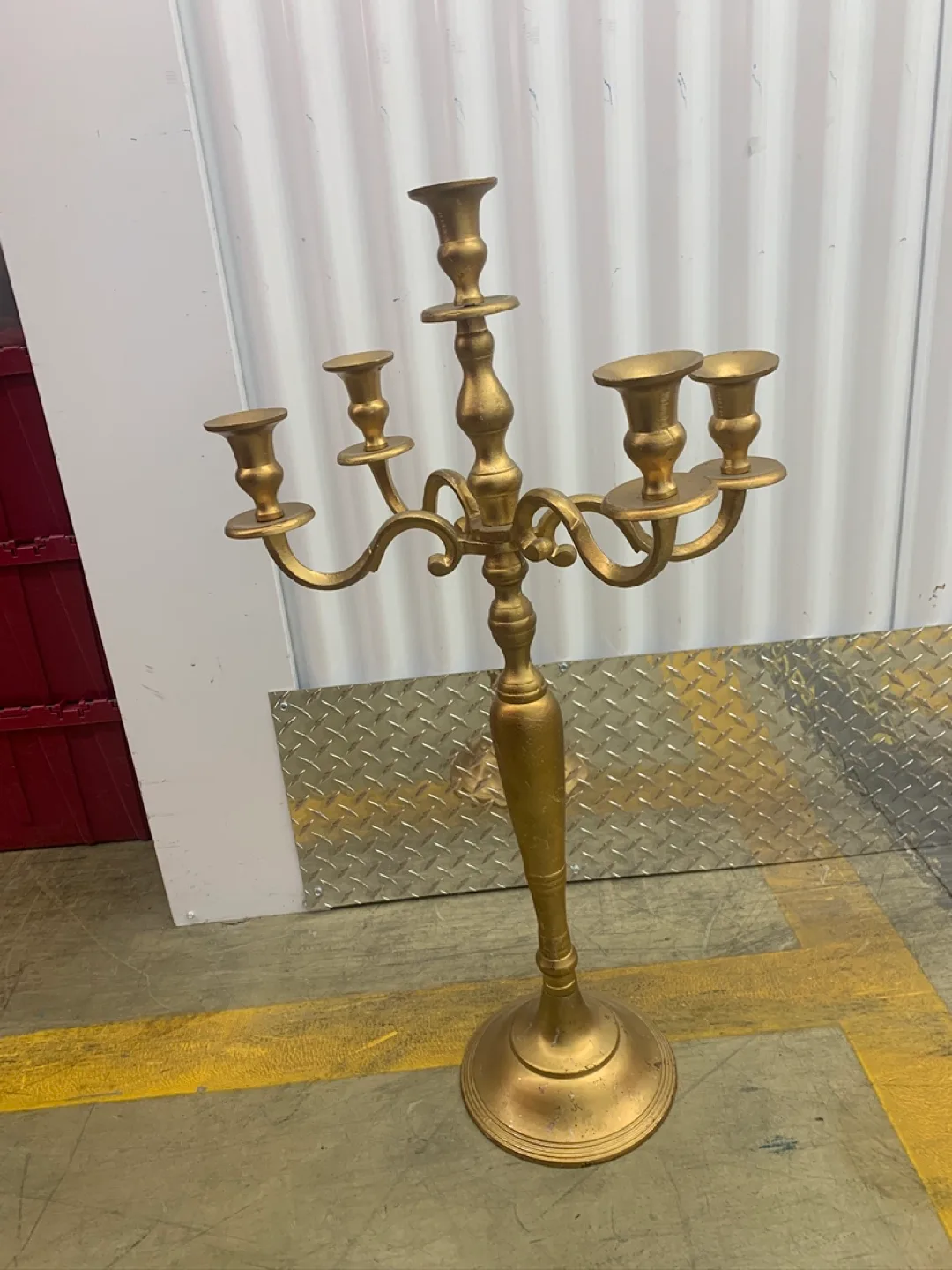 Gold Coloured Candelabra