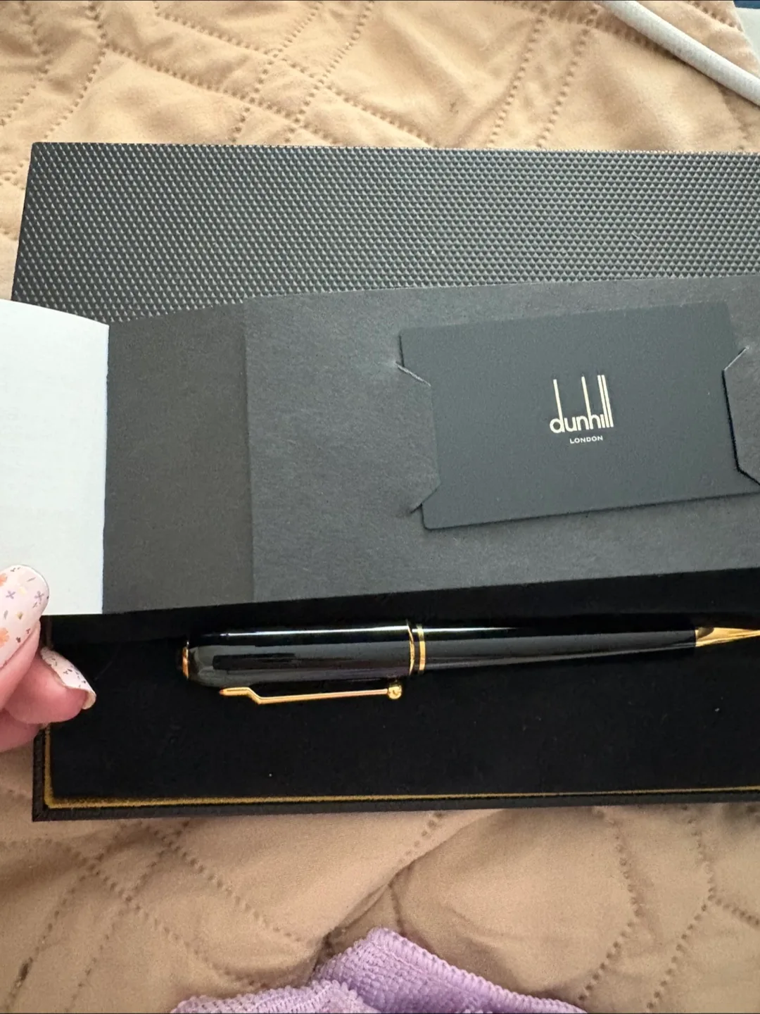 Dunhill Sidecar Black & Gold Mechanical  Pencil with Box image indicator(6)