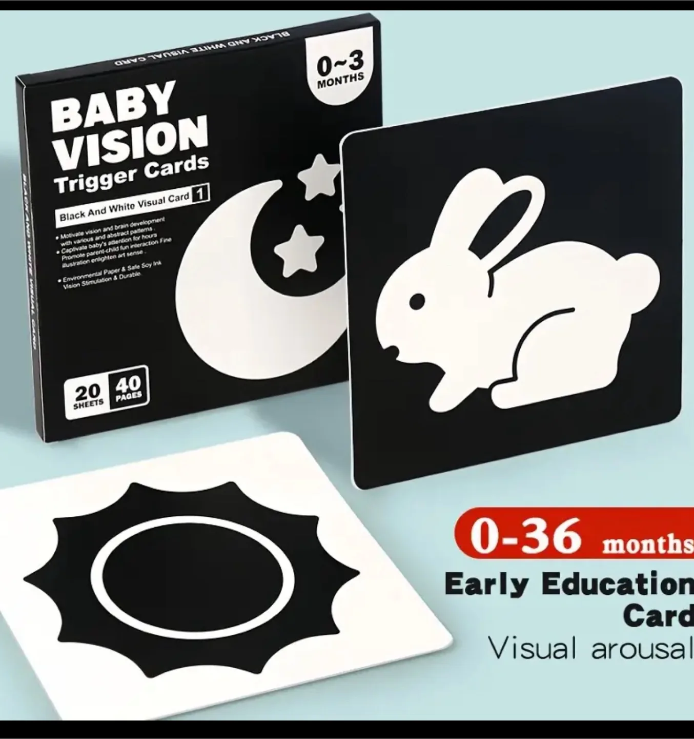 Baby Vision Trigger Cards - Black & White thumbnail