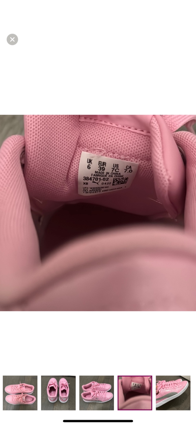 Puma Pink Sneakers - Size 7 - photo 5