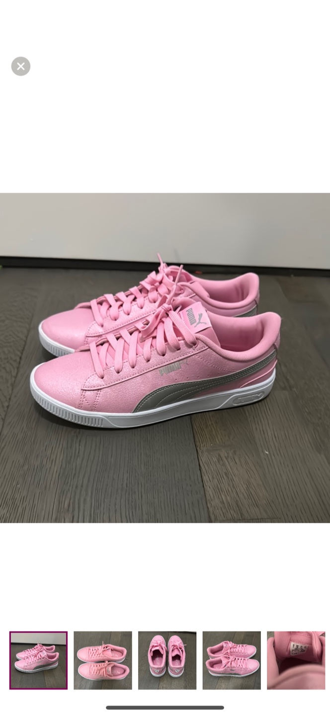 Puma Pink Sneakers - Size 7