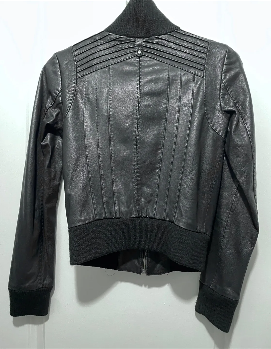 Danier Black Leather Jacket image indicator(3)