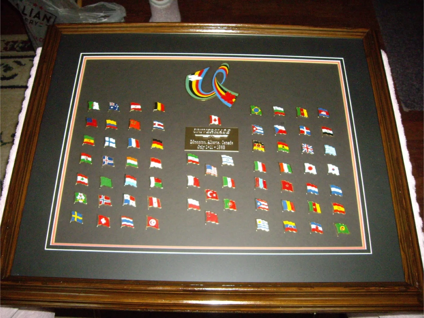 Universiade Edmonton 1983 Framed Pin Collection thumbnail